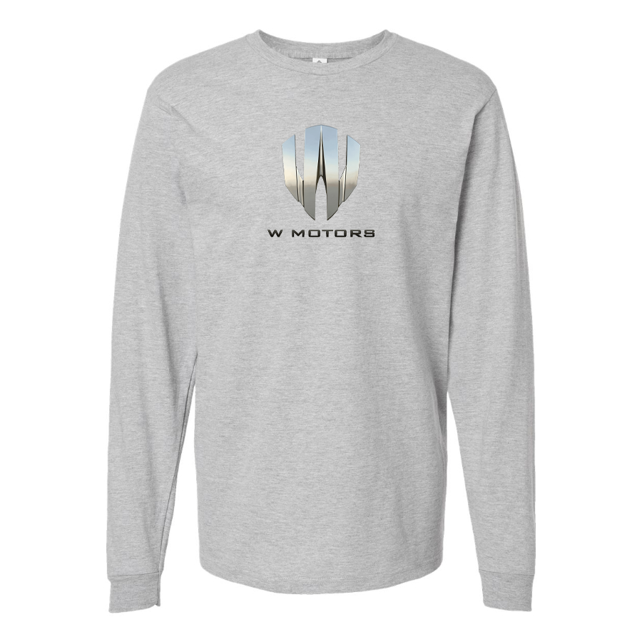 Men's W Motors Logo  Cotton Long Sleeve T-Shirt