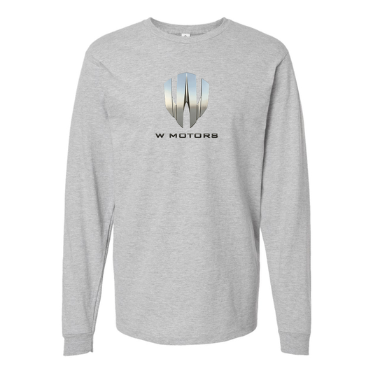 Men's W Motors Logo  Cotton Long Sleeve T-Shirt