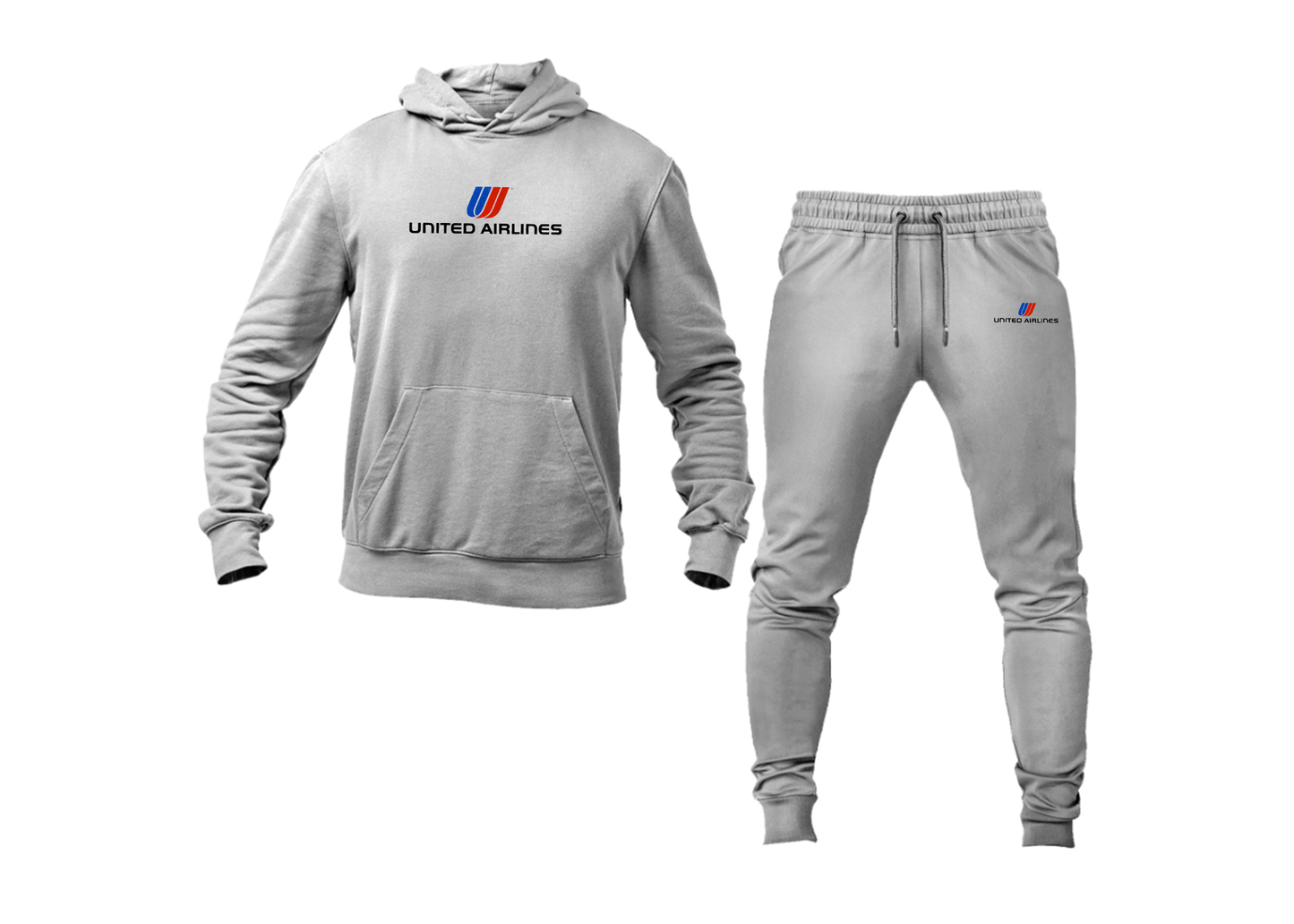 Men's United Airlines Logo Hoodie Joggers Set