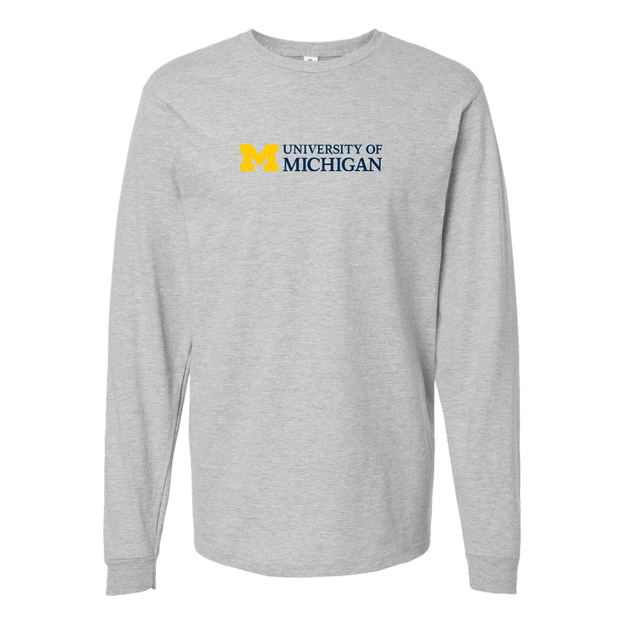 Youth University of Michigan Logo Cotton Long Sleeve T-Shirt