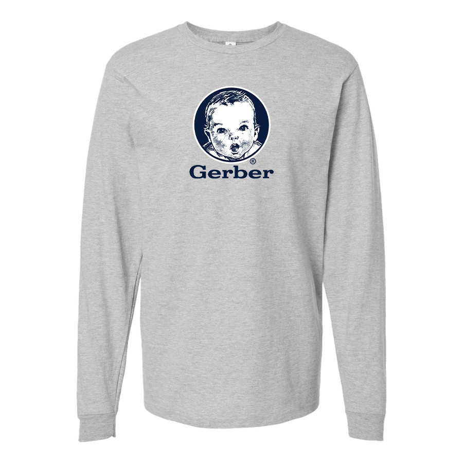 Men's Gerber  Logo Cotton Long Sleeve T-Shirt