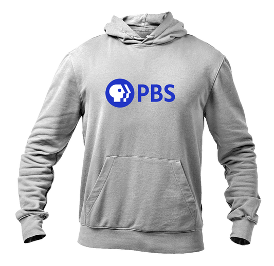 Men's PBS Blue  Softstyle Midweight Hooded Sweatshirt