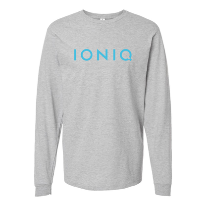 Men's  Ioniq Logo Cotton Long Sleeve T-Shirt