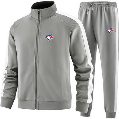 Men's Bluefield Blue Jays Logo Dri-Fit TrackSuit