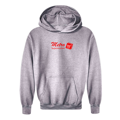 Youth Metro Supermarket Logo  Pullover Hoodie