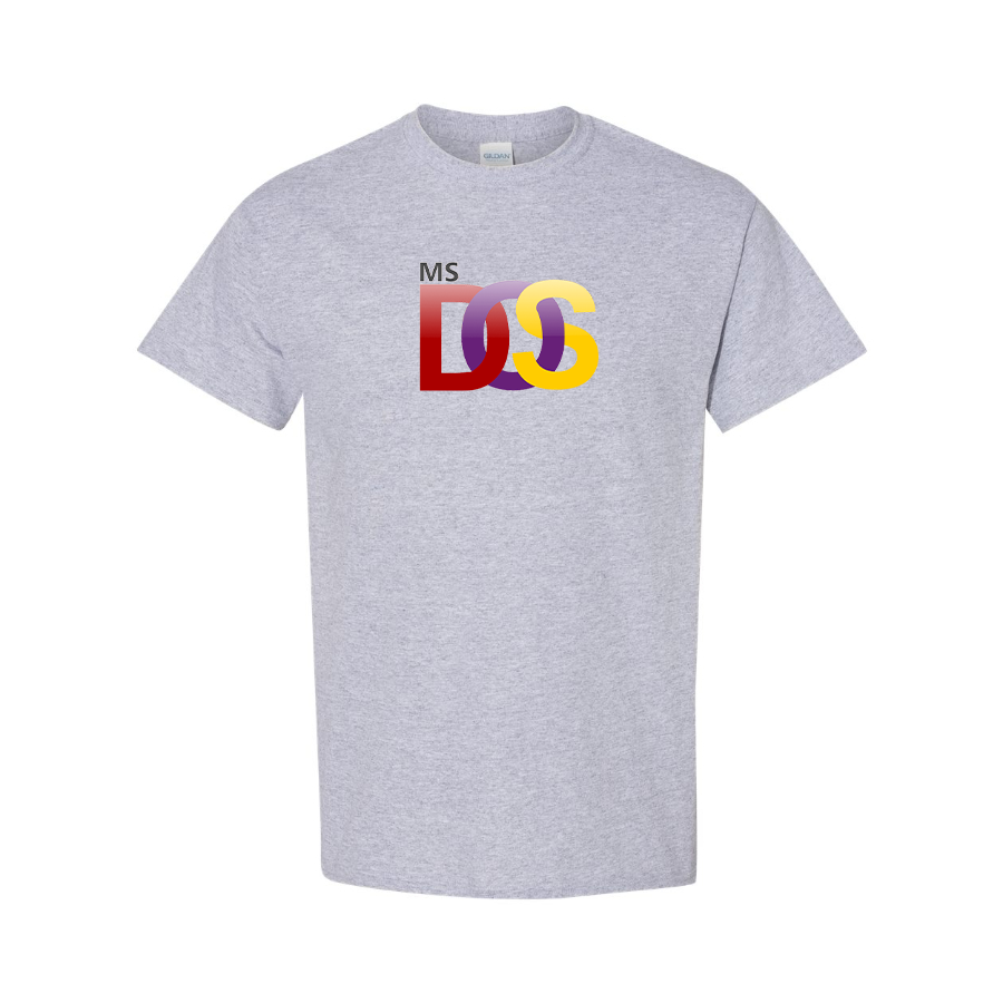 Men's MS DOS Logo Cotton T-Shirt