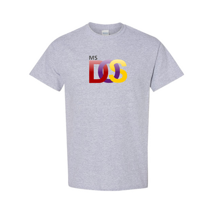 Men's MS DOS Logo Cotton T-Shirt