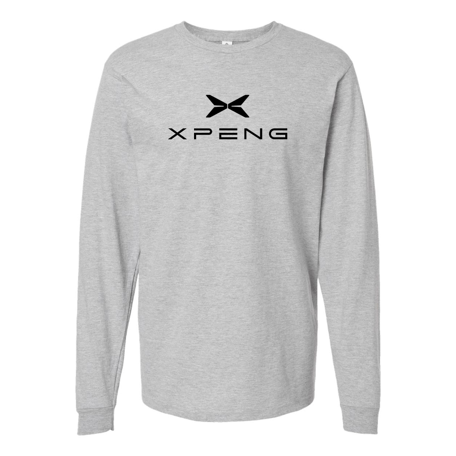 Men's XPeng Logo Cotton Long Sleeve T-Shirt
