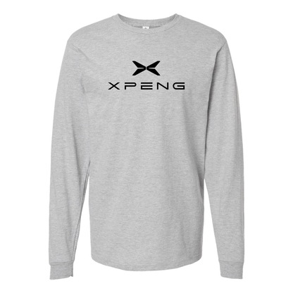 Men's XPeng Logo Cotton Long Sleeve T-Shirt