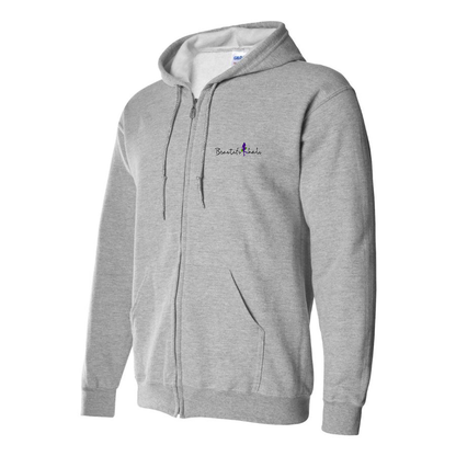 Men's Beatiful Halo Logo Zipper Hoodie