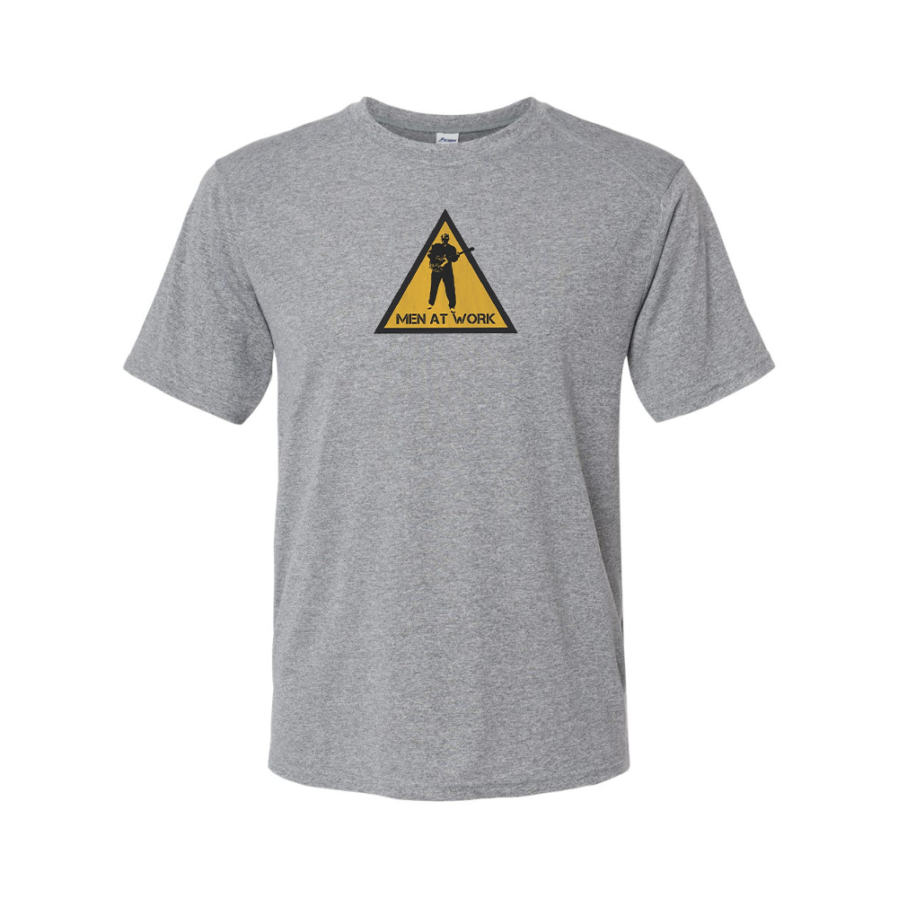 Men's Men at Work Logo Polyester T-Shirt