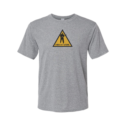 Men's Men at Work Logo Polyester T-Shirt