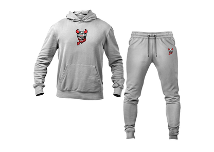 Men's Binghamton Devils Logo Hoodie Joggers Set
