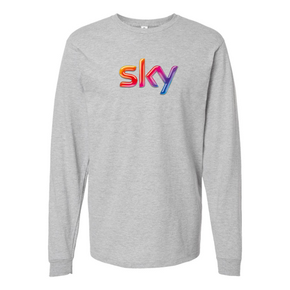 Youth Sky Logo Cotton Long Sleeve T-Shirt