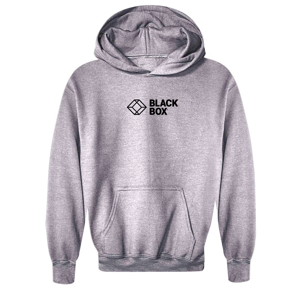 Youth Black Box Logo   Pullover Hoodie