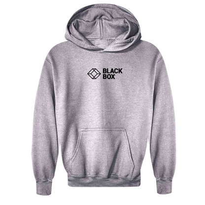 Youth Black Box Logo   Pullover Hoodie