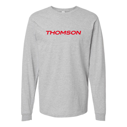 Men's Thomson Logo Cotton Long Sleeve T-Shirt