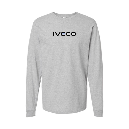 Youth Iveco Logo Cotton Long Sleeve T-Shirt