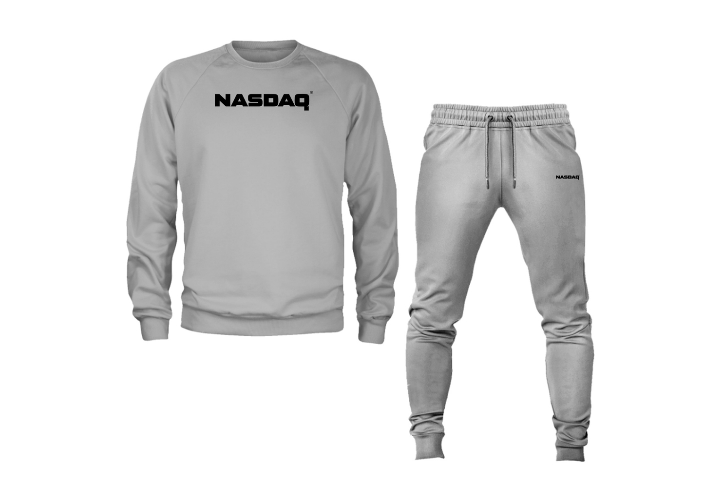 Men's Nasdaq Logo Crewneck Sweatshirt Joggers Suit