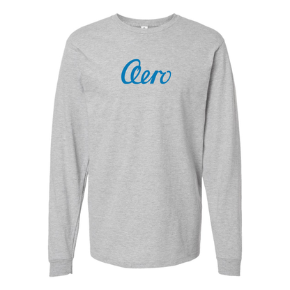 Men's Aero   Logo Cotton Long Sleeve T-Shirt