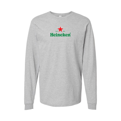 Youth Heineken Logo Cotton Long Sleeve T-Shirt