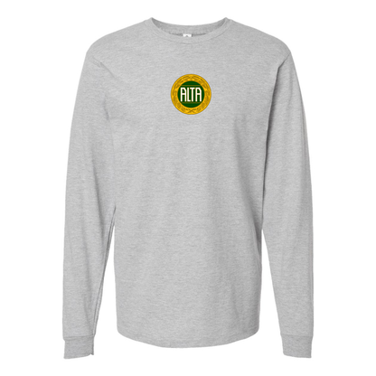 Men's Alta Automobile Logo Cotton Long Sleeve T-Shirt
