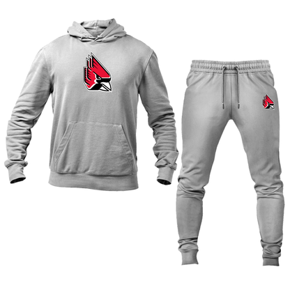 Men's   Ball State Cardinals Hoodie Joggers Set
