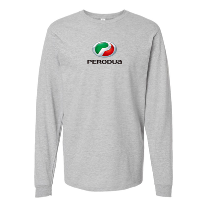 Men's Perodua Logo Cotton Long Sleeve T-Shirt