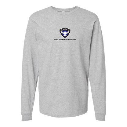 Men's Pyeonghwa Motors Logo Cotton Long Sleeve T-Shirt