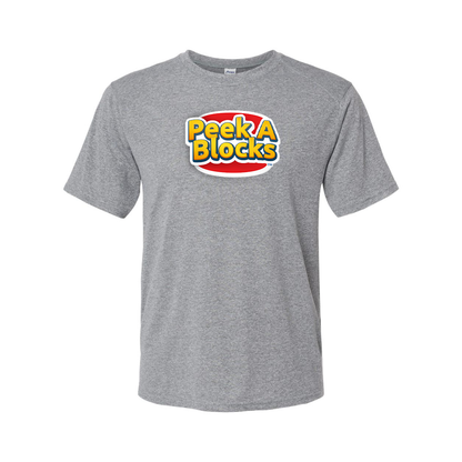 Men's Peek A Blocks Logo Polyester T-Shirt