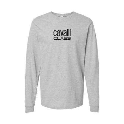 Youth Cavalli Class Logo Cotton Long Sleeve T-Shirt