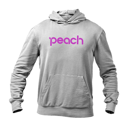 Men's Peach Aviation Logo Pullover Hoodie