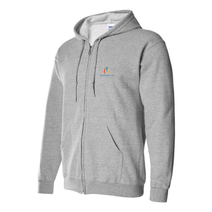 Men's Novartis Logo  Zipper Hoodie