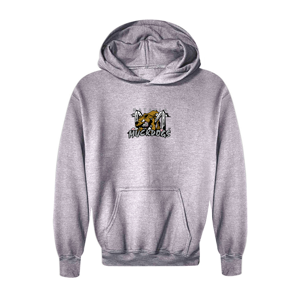 Youth Batavia  Muckdogs Logo Pullover Hoodie