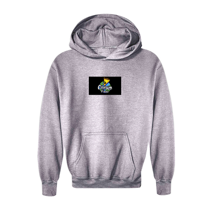 Youth Cartoon Pizza Logo Pullover Hoodie