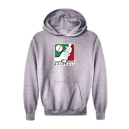 Youth  Italian Baseball League Logo Pullover Hoodie