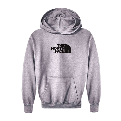 Youth The North Face Black Logo white Pullover Hoodie