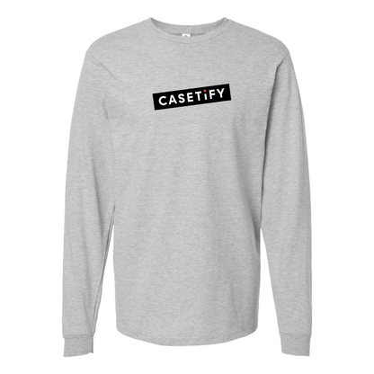 Men's Casetify Logo Cotton Long Sleeve T-Shirt
