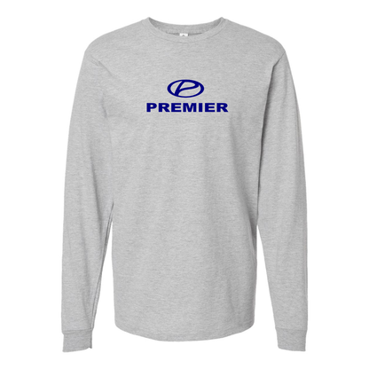 Men's Premier Logo Cotton Long Sleeve T-Shirt