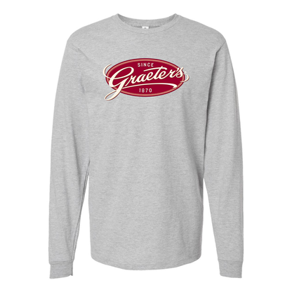 Men's Graeters Logo Cotton Long Sleeve T-Shirt