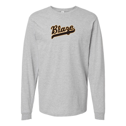 Youth Bakersfield Blaze Logo Cotton Long Sleeve T-Shirt