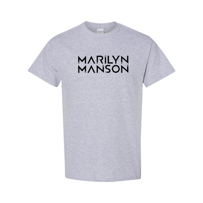 Men's Marilyn Manson Logo Cotton T-Shirt