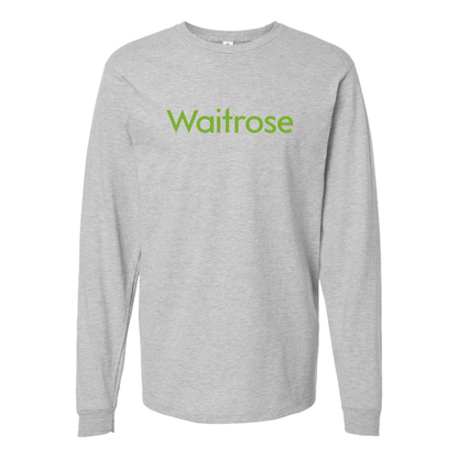 Youth Waitrose Logo Cotton Long Sleeve T-Shirtl