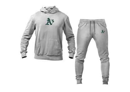 Men's Athletics Logo Hoodie Joggers Set