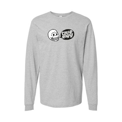 Youth Cheap Monday Logo Cotton Long Sleeve T-Shirt