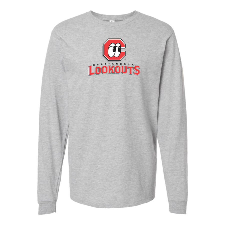 Men's Chattanooga Lookouts  Logo Cotton Long Sleeve T-Shirt