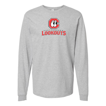 Men's Chattanooga Lookouts  Logo Cotton Long Sleeve T-Shirt