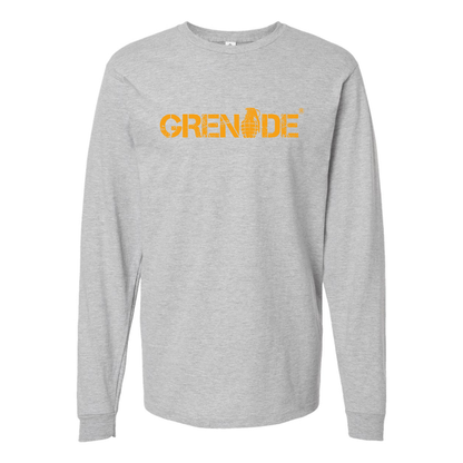 Men's Grenade Logo Cotton Long Sleeve T-Shirt
