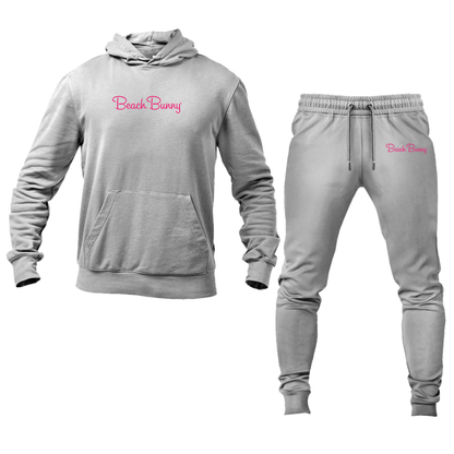 Men's Beach Bunny Logo Hoodie Joggers Set