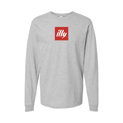 Youth Illy Logo Cotton Long Sleeve T-Shirt